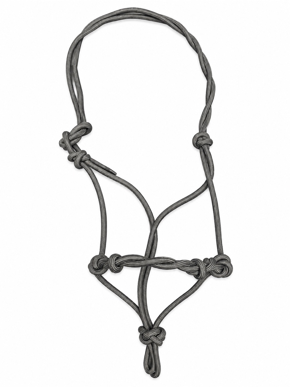 Equestrian Black Rope Halter for Western Riding / Natural Horsemanship Training